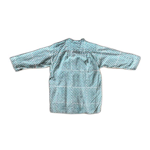 Roberta Roller Rabbit Blue & White Pattern Tunic Blouse Shirt Women’s Sz Medium - Picture 6 of 9